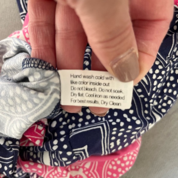 Tori Richards Honolulu Casbah Karley Dress Beach Cover up Blue Pink Size S - Picture 10 of 11